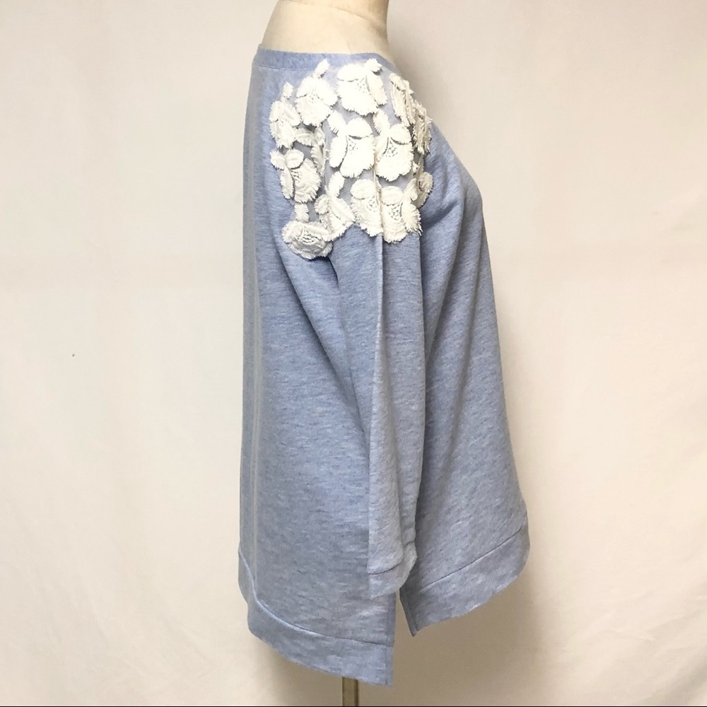 Alexia Admor Lace Detail Sweatshirt Sz S - Picture 5 of 9